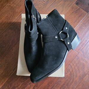 Black Suede Ankle Boots